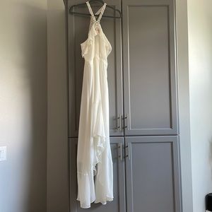 Gorgeous one of a kind Anthropologie off white beach dress